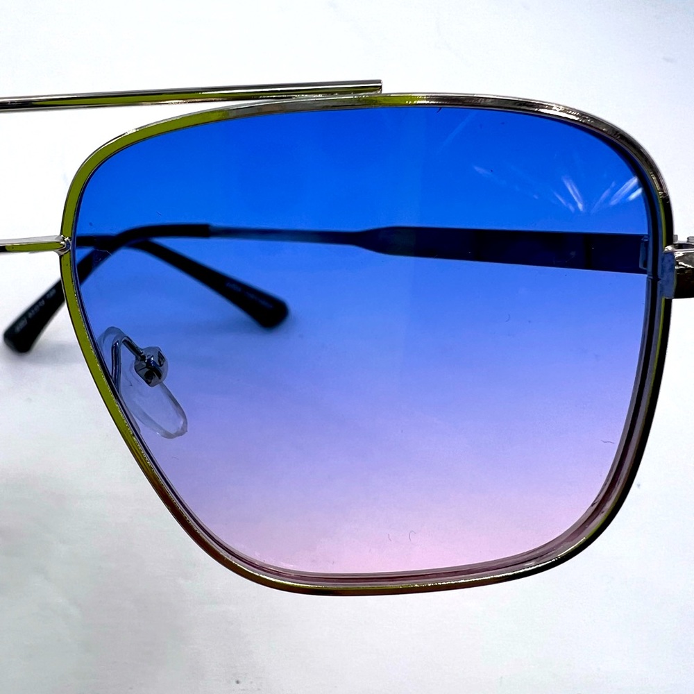 JOHN VARVANTOS UNISEX SILVER METAL SUNGLASSES,TRANSITION LENSE FROM LIGHT 2 DARK - Picture 8 of 12